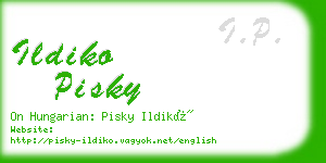 ildiko pisky business card